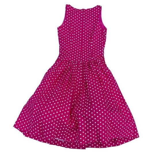 Tracy and Michael Pink White Polka Dot Dress 60’s Petticoat Vintage Women 6 - Picture 4 of 7